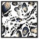 image 2 of Leopard print with blue (Picture Frame) White | XL