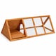image 3 of Wooden Outdoor Triangle Rabbit Guinea Pig Pet Hutch Run Cage
