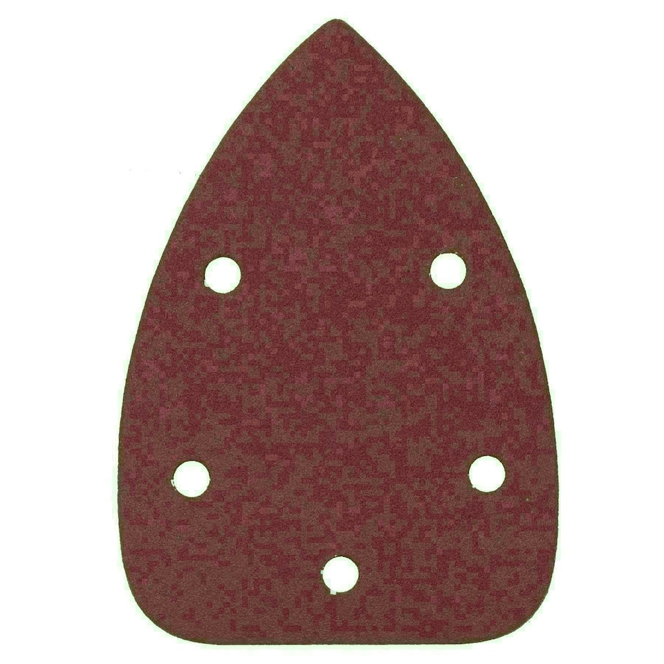 image 1 of Hook And Loop Detail Sanding Pads Discs 140mm Triangular 120 Grit Fine 200pc