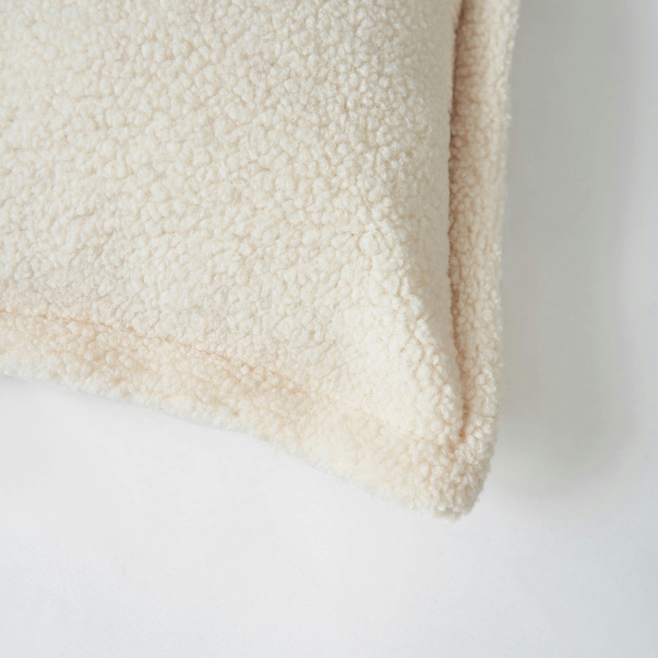 image 1 of BHS Boucle with Flange Edge Cushion, Cream
