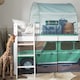 image 4 of Moro Cabin Bed Midsleeper with Slide & Safari Overland Off Road Package in White