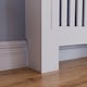 image 6 of Vida Designs Chelsea Radiator Cover Painted MDF Slatted Cabinet, White, 78cm