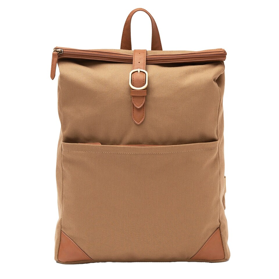 image 1 of Vinga Sloane Recycled Polyester Rucksack - Brown - One Size | Brown