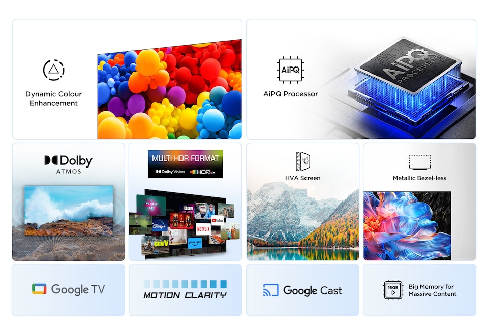 image 1 of TCL 75V6C-UK TV 190.5 cm (75") 4K Ultra HD Smart TV Wi-Fi Metallic 330 cd/m²