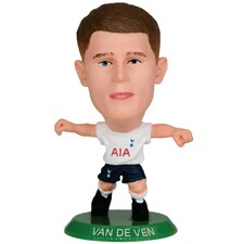 Tottenham Hotspur FC Micky Van De Ven SoccerStarz Football Figurine - White/Navy Blue/Green - One Size