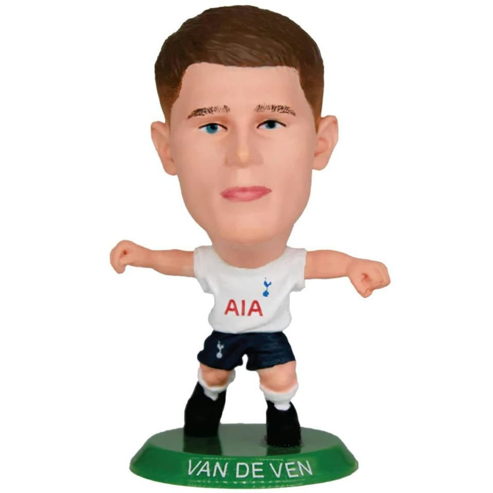 image 1 of Tottenham Hotspur FC Micky Van De Ven SoccerStarz Football Figurine - White/Navy Blue/Green - One Size