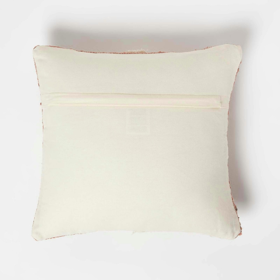 image 1 of Homescapes Pali Handwoven Traditional Kilim Cushion - 45 x 45 cm Pink