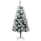 image 1 of HOMCOM 5ft Christmas Xmas Tree Pine Look and Metal Stand Snow Gift 184 Tips