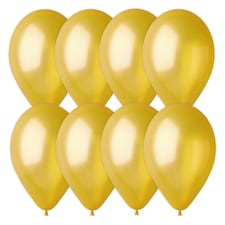 Karaloon 10011 8 Balloons, Diameter-25 cm, Gold /Toys - Karaloon - TOYS - 286502 N/A