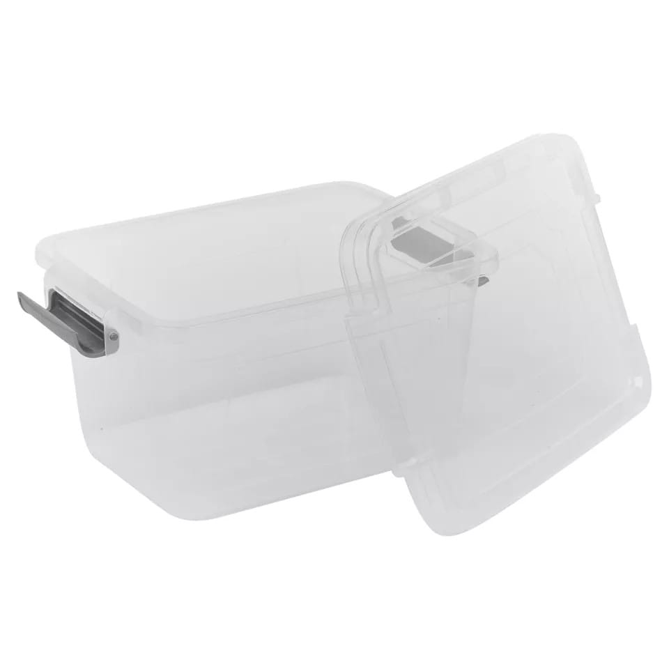 image 1 of 3L Colormatic Storage Box with Lids Set | Clear | 1
