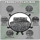 image 2 of VELVETIO Markland Paisley Complete Duvet Cover Set with Fitted Sheet Luxury Bedding Quilt Grey | Double