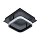 image 2 of Matt Black 3000K Square LED Ceiling Strip Light Fitting | Black | Black | 1