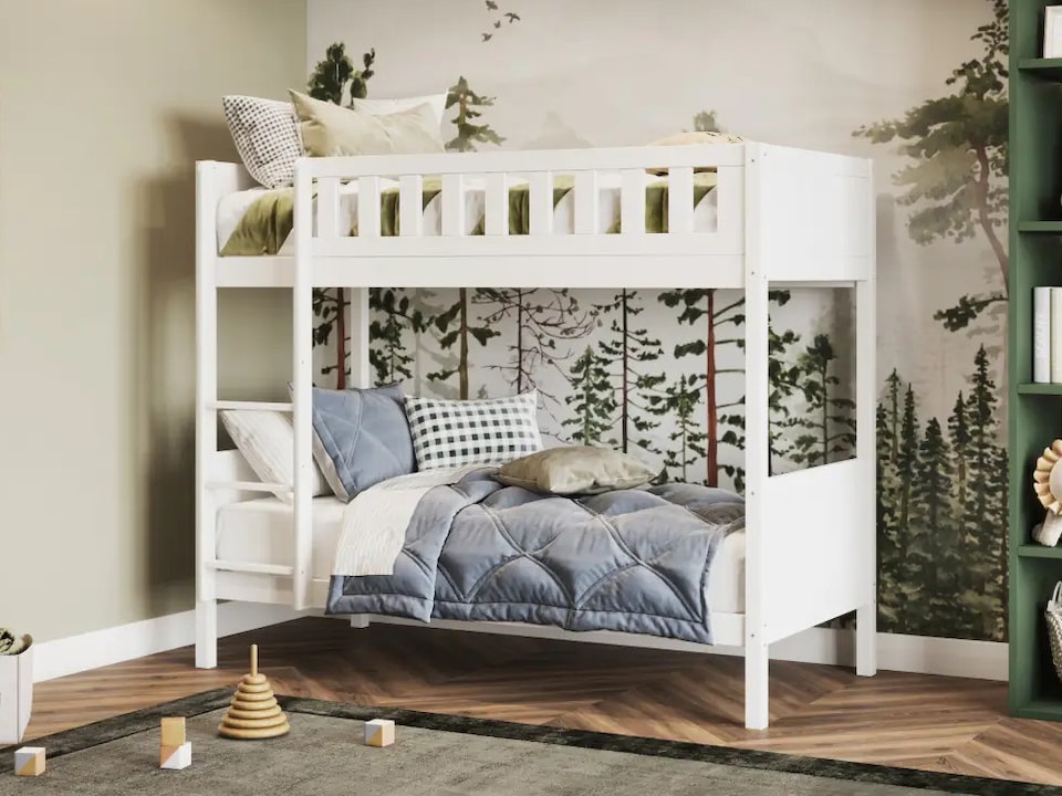 image 1 of Flair Bea Shorty Wooden Bunk Bed White
