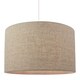 image 2 of Contemporary and Classic Natural Dark Beige Oatmeal Linen Fabric 16" Lamp Shade | Cream | Oatmeal | 1