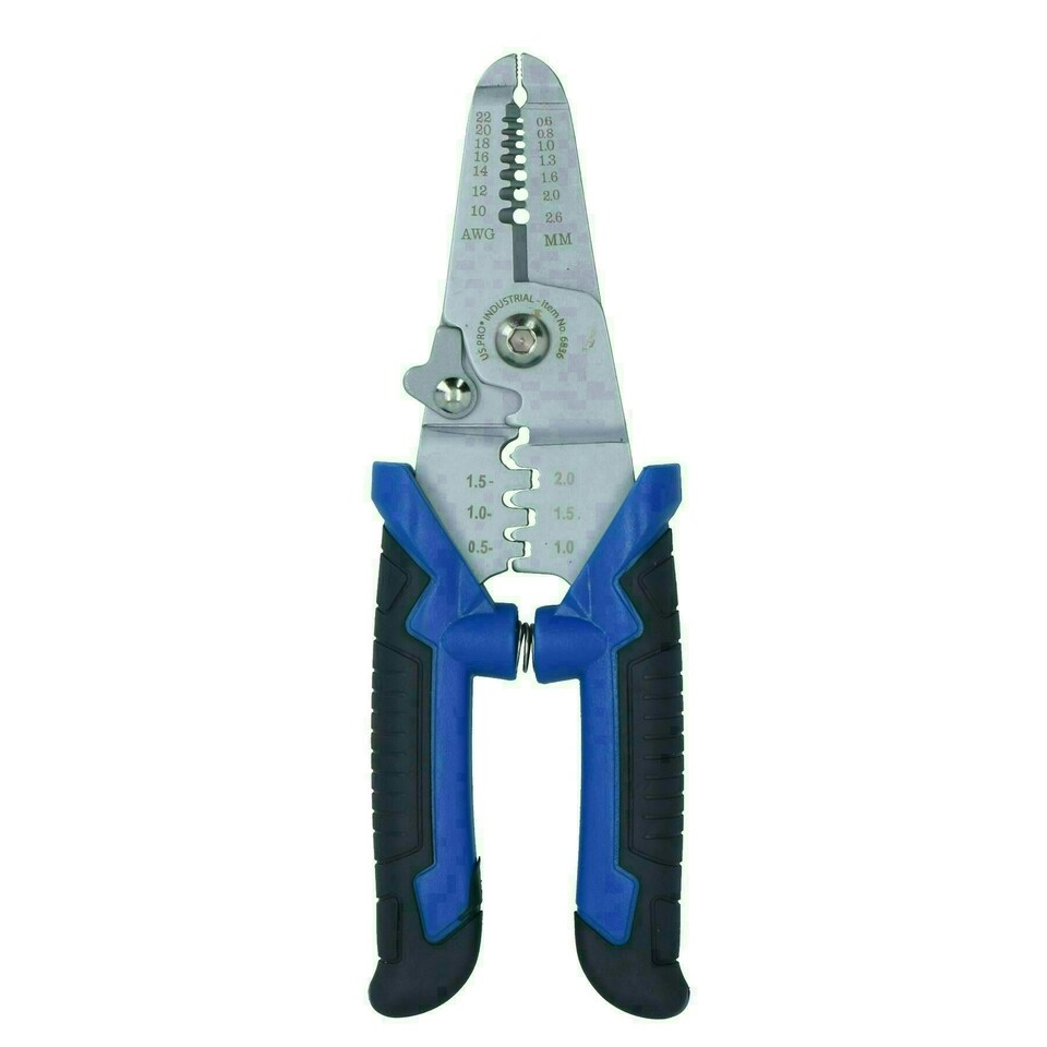 image 1 of 7" Multifunctional Electrical Wire Strippers Cutters Crimpers Stainless Steel Jaw
