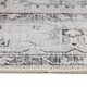 image 3 of KUKOON Greige Vintage Medallion Non Slip Washable Low Pile Runner Rug 80cm x 300cm
