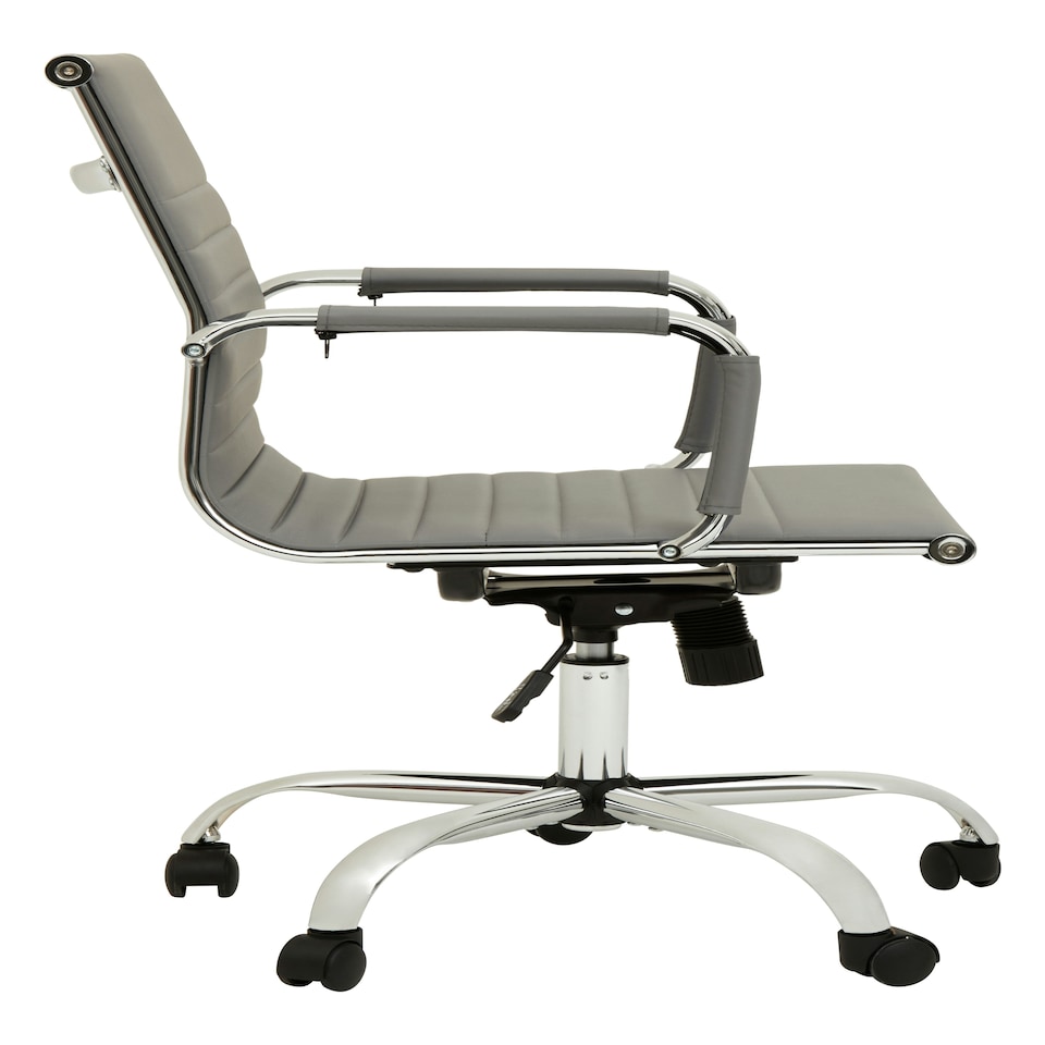 image 1 of Interiors by Premier Brent Grey Low Back Home Office Chair