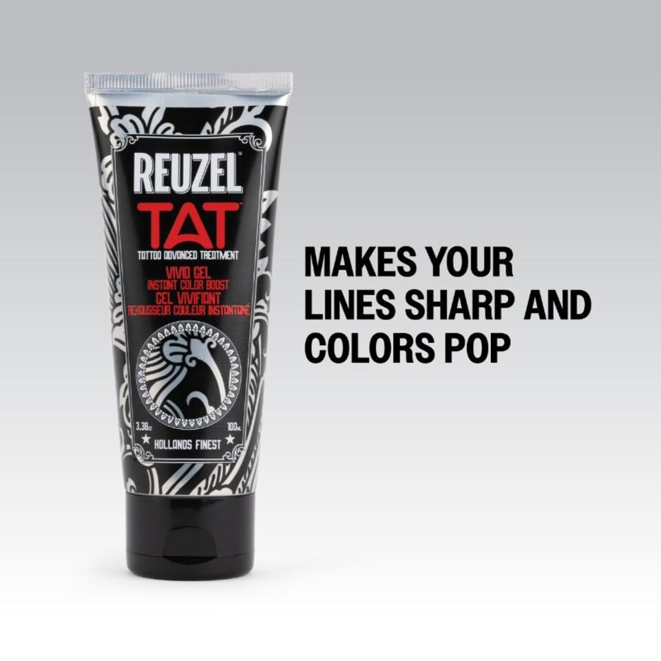 image 1 of Reuzel Vivid Gel Tattoo Moisturizer Keeps Skin Smooth and Hydrated Helps Reduce Color Fading Suitable for Morning or Evening Use Vegan Formula Sulfate and Paraben Free 100 ml