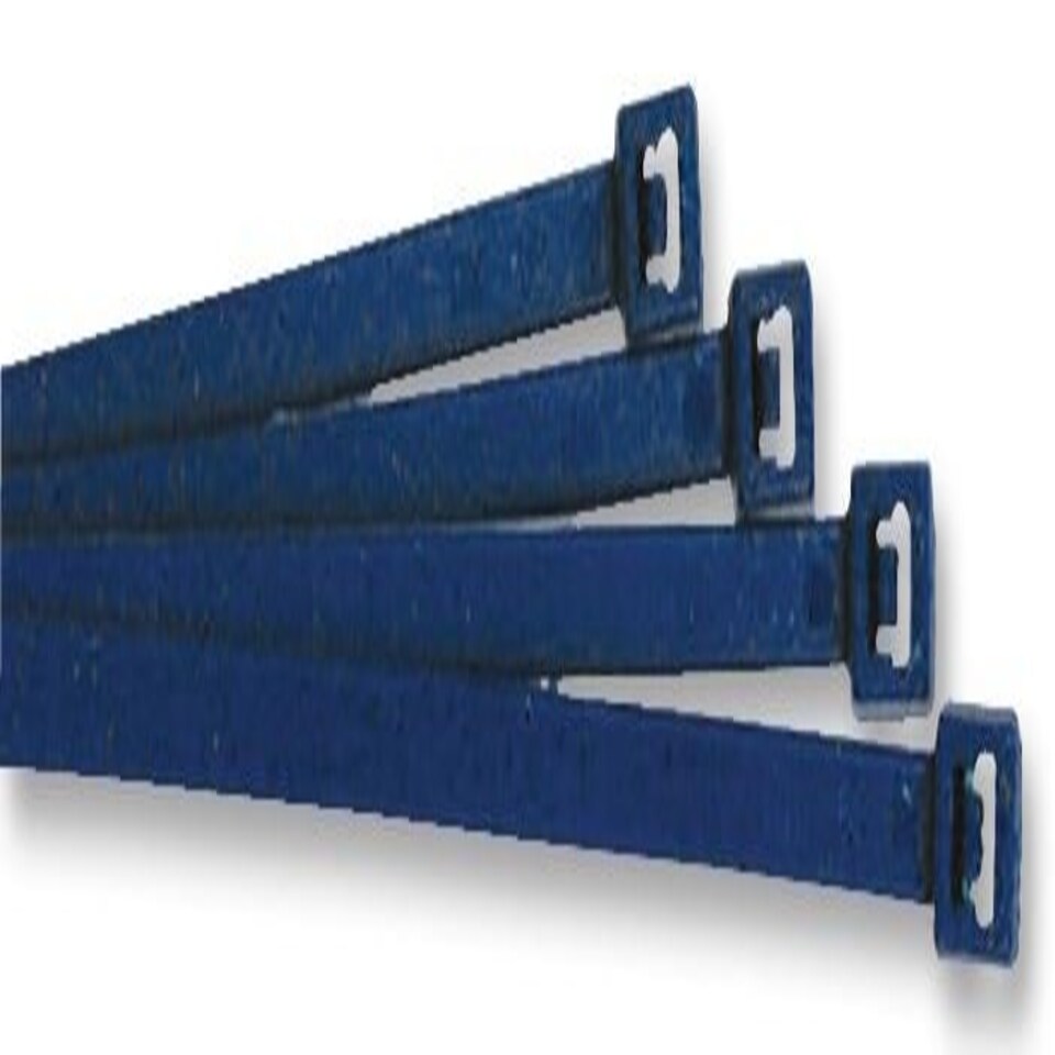 HELLERMANNTYTON - Metal Content Cable Ties Blue 4.6mm x 200mm - 100 Pack