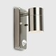 image 3 of ValueLights Barrow Stainless Steel Outdoor Garden Wall Down Light with PIR Motion Sensor - IP44 Rated with LED Bulb