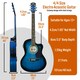 image 9 of 3rd Avenue Full Size Cutaway Electro Acoustic Guitar Pack Brown