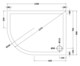 image 2 of Balterley Premium Slip Resistant Offset Quadrant Shower Tray Left Hand - Anti-Slip Stone Bathroom Base - Balterley | White | European White | 1