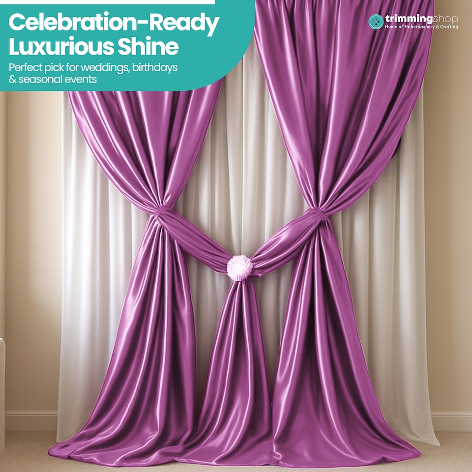 image 1 of 10m Ice Silk Fabric, Satin Material Silk Overlay, Backdrop Fabric