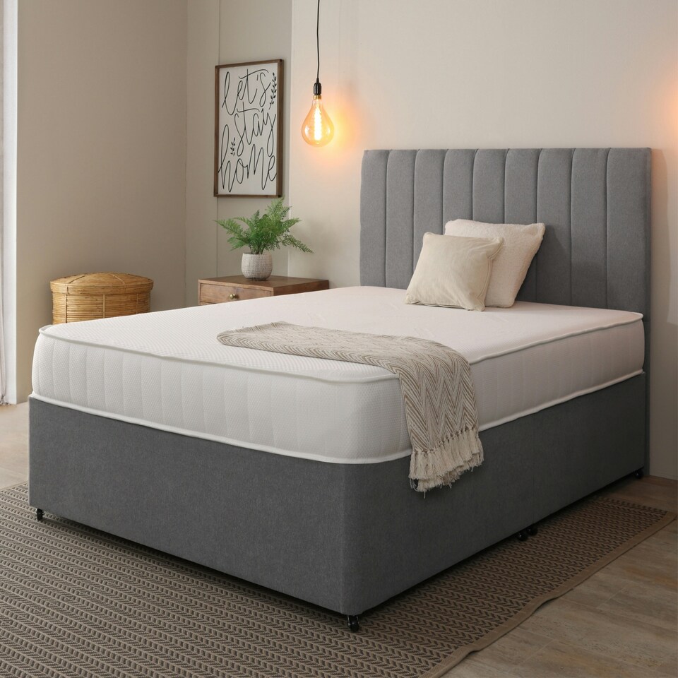 image 1 of Sleep Warmer Premium Tufted Mattress - 20cm Deep, Dual Comfort Fillings | White | King