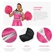 image 2 of Pink Cheerleader Fancy Dress Costume | Pink | M