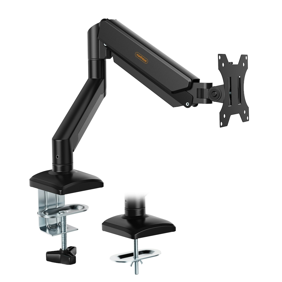 image 1 of VonHaus Gas Powered Single Monitor Stand for 10-32" Screen