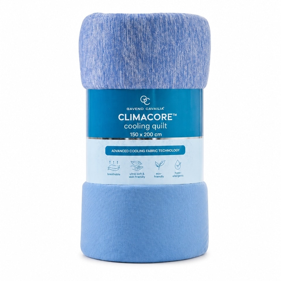 image 1 of Cooling Quilt with Arc-Chill Fabric – Lightweight Breathable Summer Comforter for Hot Sleepers, Soft Hypoallergenic Bed Quilt - 130 x 170cm
