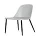 image 2 of Aspen Round Dining Table and 4 Duo Plastic Seat Chairs with Metal Legs - Grey/Black/White - Flat Packed Grey