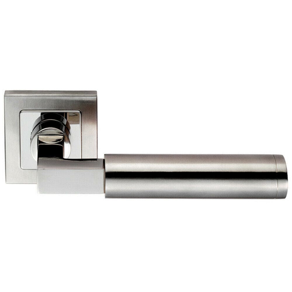 Loops PAIR Square Cut Mitred Bar Handle Concealed Fix Polished & Satin Steel in Metallics