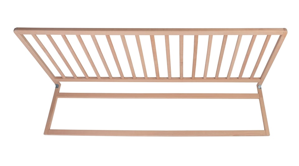 image 1 of Safetots Extra Wide Extra Tall Wooden Bed Guard, Natural, 60cm High x 140cm Wide, Toddler Bedrail for Safety