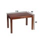 image 2 of Toko Dark Mango Large Dining Table - Solid Mango Wood - L90 x W180 x H76 cm Brown