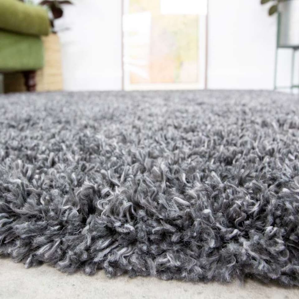 image 1 of KUKOON Slate Grey Super Soft Shaggy Rug 160cm x 230cm