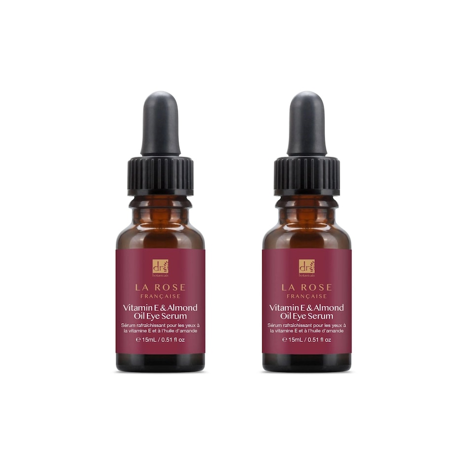 image 1 of Dr Botanicals La Rose Française Eye Serum 15ml x 2 Duo Set