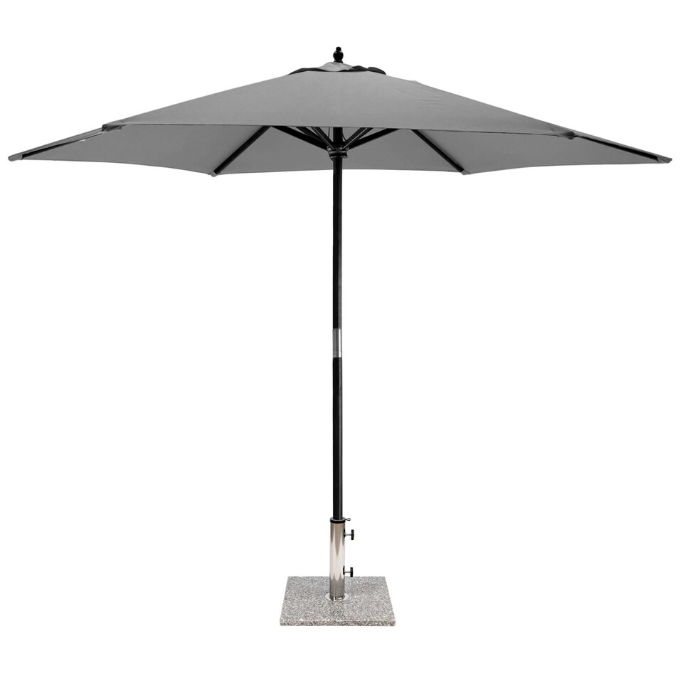 image 1 of Redwood Square Granite Parasol Base - 10kg - Grey