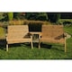 image 1 of Valley 4 Seat Set 2X2B Angled Tray - Timber - L100 x W280 x H95 cm - Fully Assembled - Set of Waterproof Cushions Included