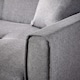 image 7 of Linen Upholstered Two Seater Pull-Out Double Sofa Bed 153 cm | Grey | Grey