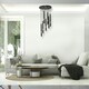 image 4 of Milagro Pendant Lamp Monza Black / Gold 7XG9 8W