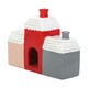 image 4 of Something Different Village Christmas Incense Cone Holder - Pink/Red/Grey - One Size