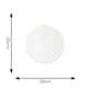 image 5 of ValueLights Isla White Paper Globe Ceiling 30cm Lamp Shade | White