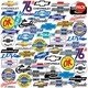 image 1 of Chevrolet Deluxe Logo Stickers (Pack of 50) - Multicoloured - One Size (UTTV19673)