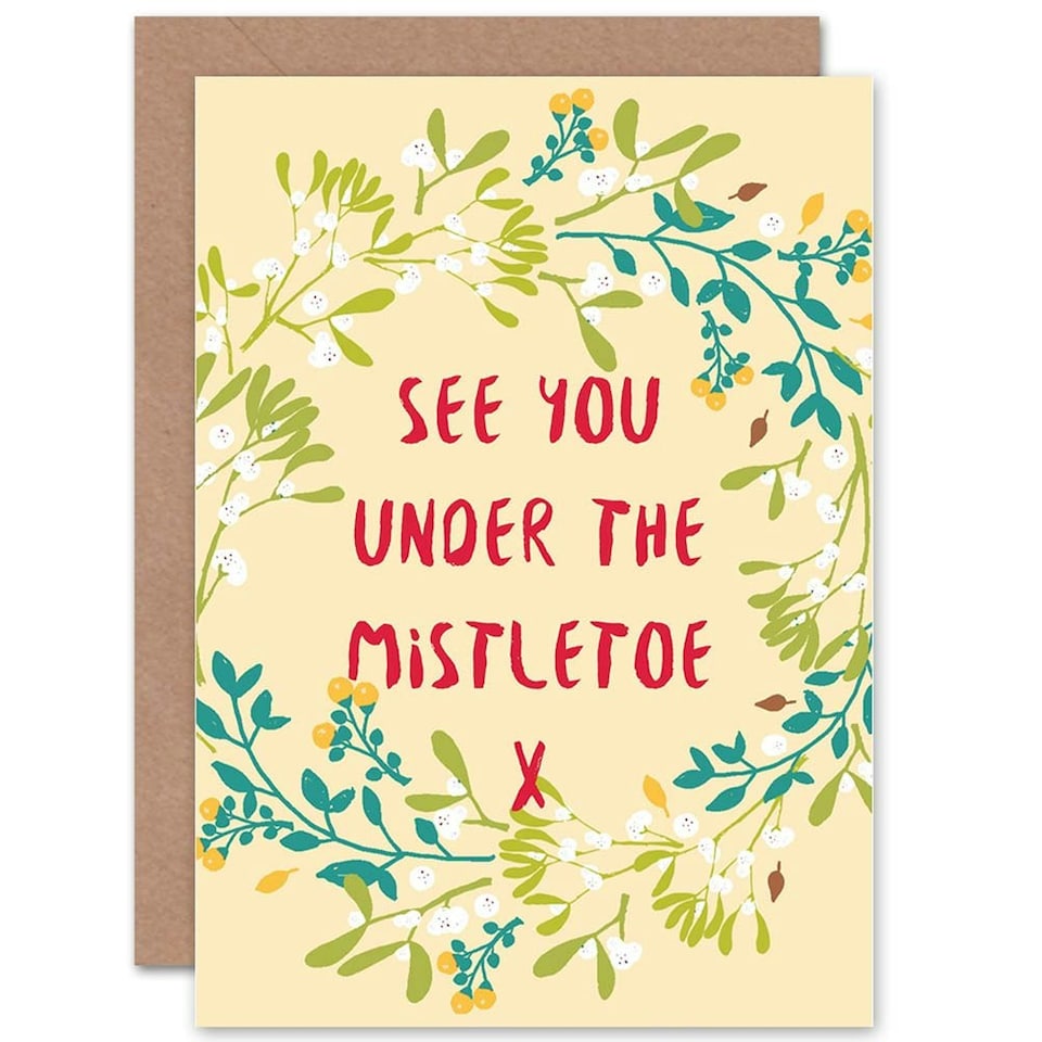 image 1 of See You Under Mistletoe Christmas Card