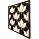 image 1 of Black& gold floral pattern (Picture Frame) Brown | S