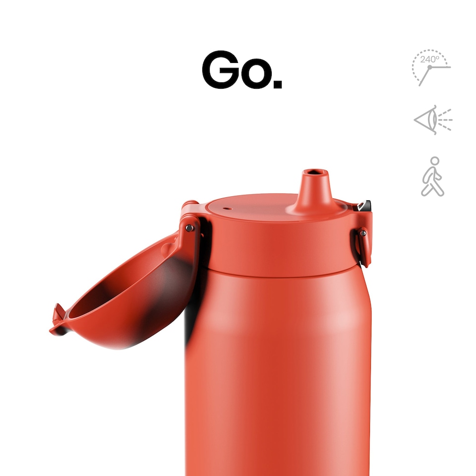 image 1 of ION8 REVIVE Insulated Steel Water Bottle, Dual Tone, 360ml / 12oz