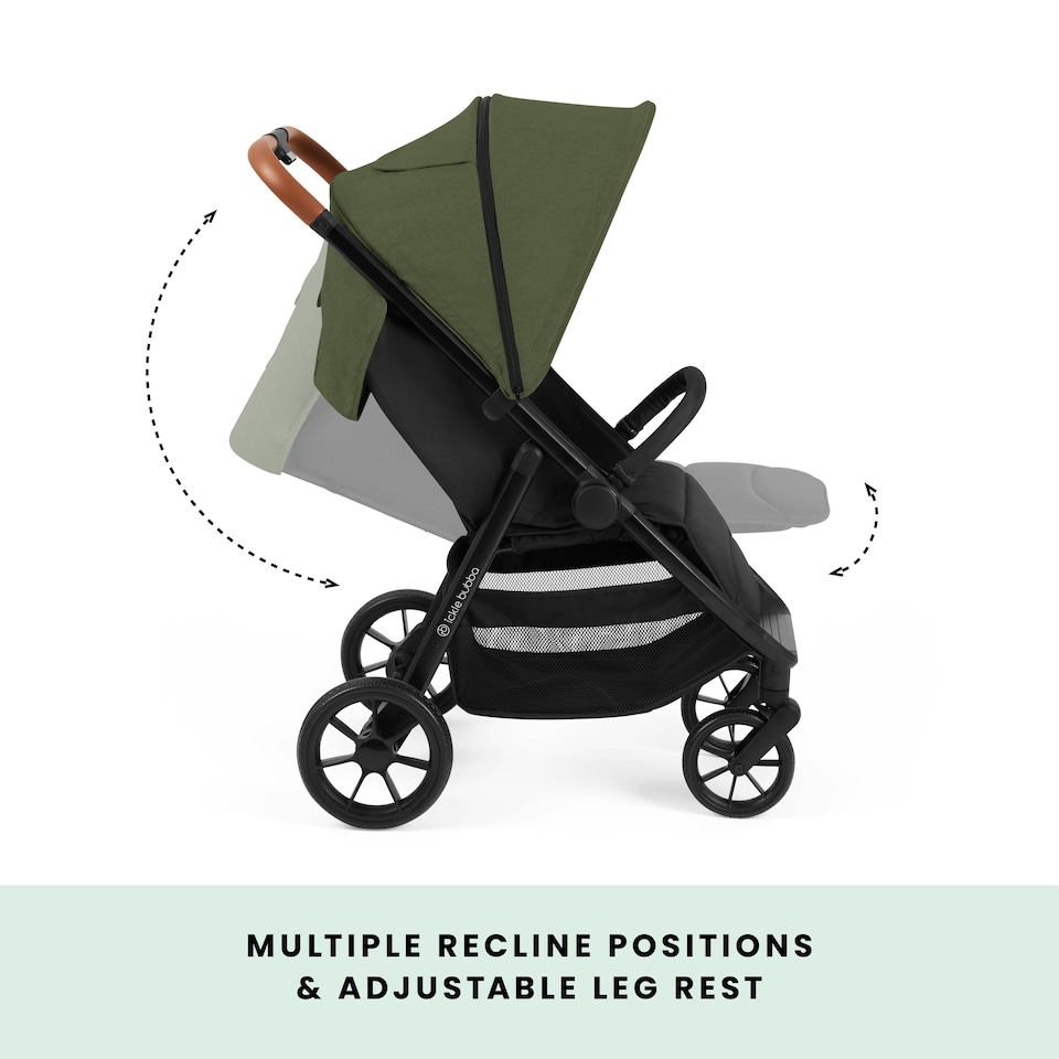 image 1 of Stomp Stride Prime Stroller - Birth to 22kg, Extra-Large Seat, Multi-Terrain Wheels, Raincover, Footwarmer, Cupholder, Buggy Organiser & More (Pearl Grey)