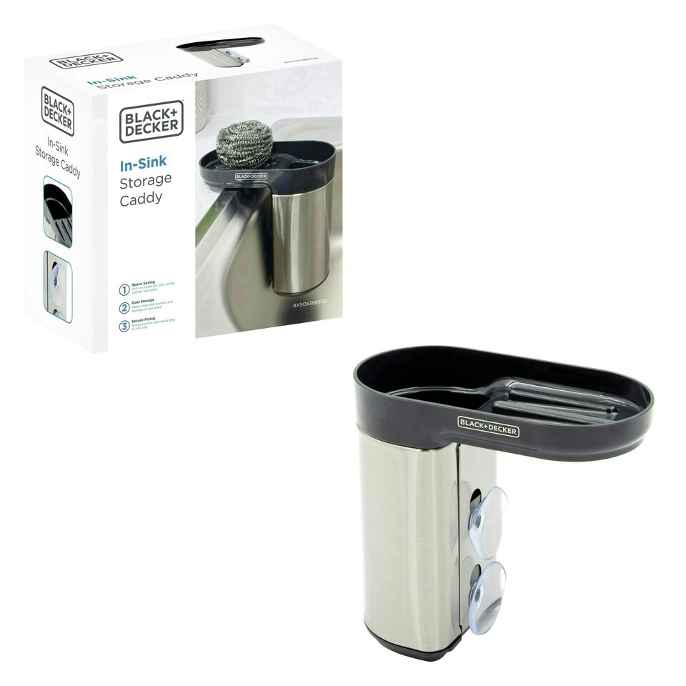 image 1 of BLACK+DECKER Inside Sink Tidy Stainless Steel