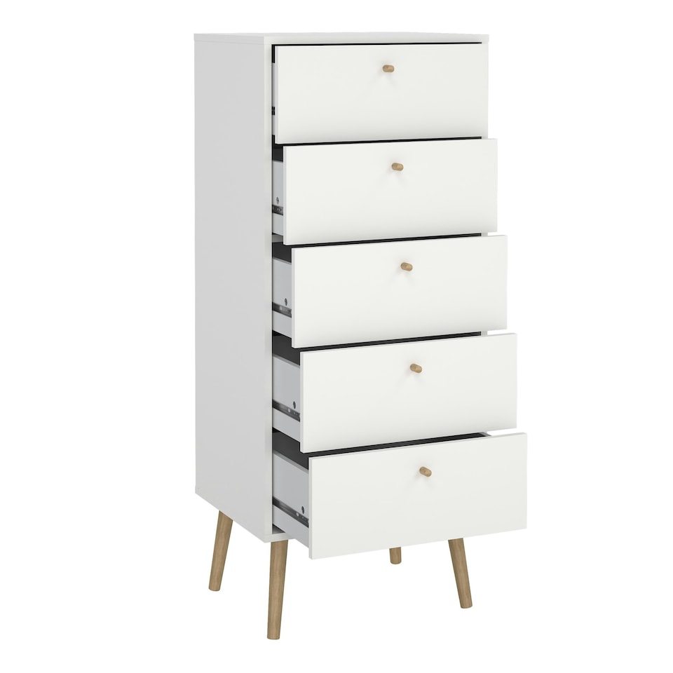 image 1 of Cumbria Chest 5 Drawers White